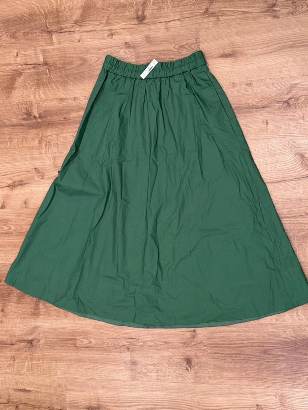 Madewell A-Line Midi Skirt in Poplin - Picture 7 of 8
